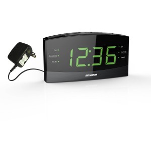 Sylvania SCR1989BT Jumbo Digit 1.8" Alarm clock Radio with Bluetooth   